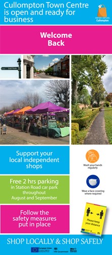Cullompton Town Centre is open and ready for business advert