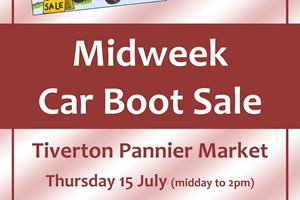 First Midweek Car Boot Sale at Tiverton Market