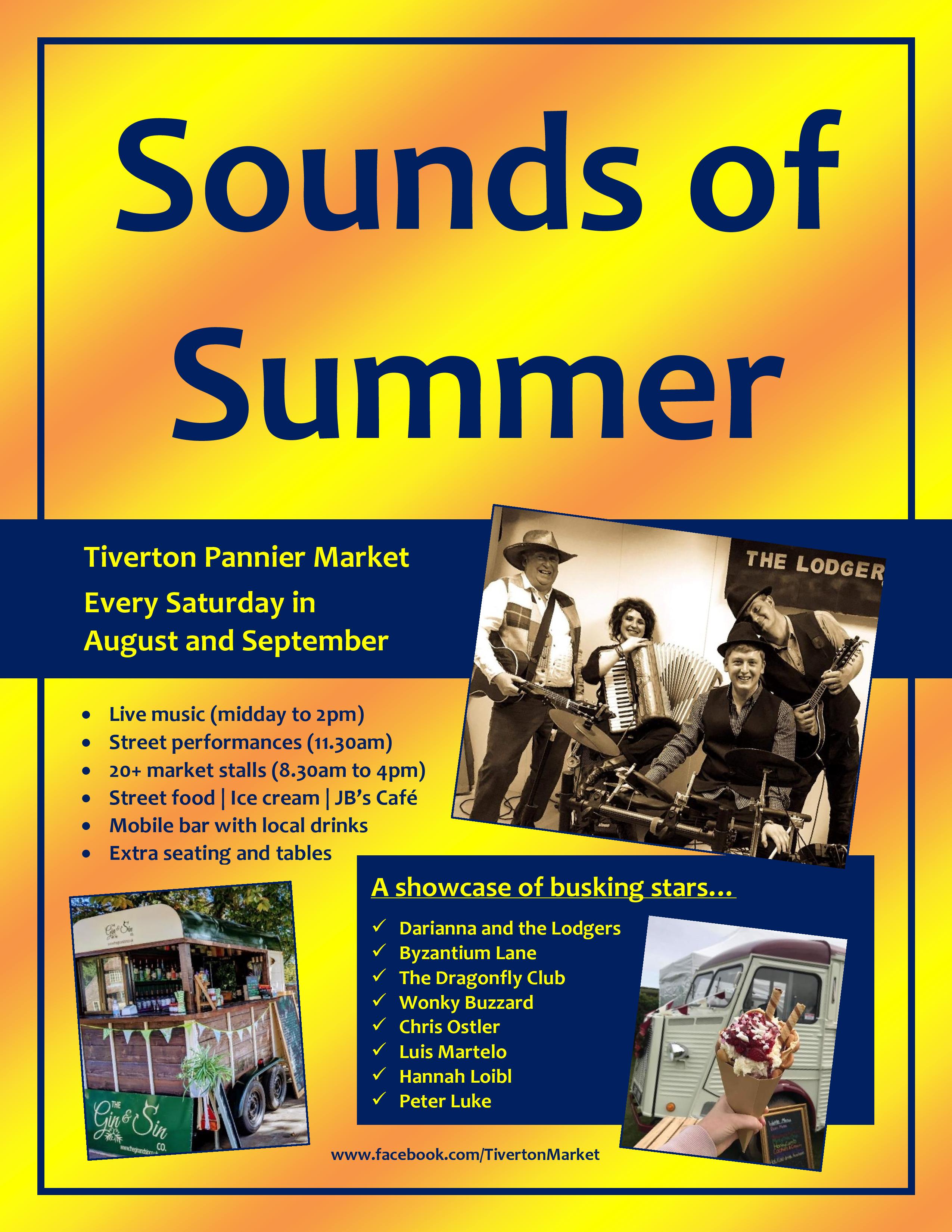 Tiverton market to launch live music, food and drink series this summer