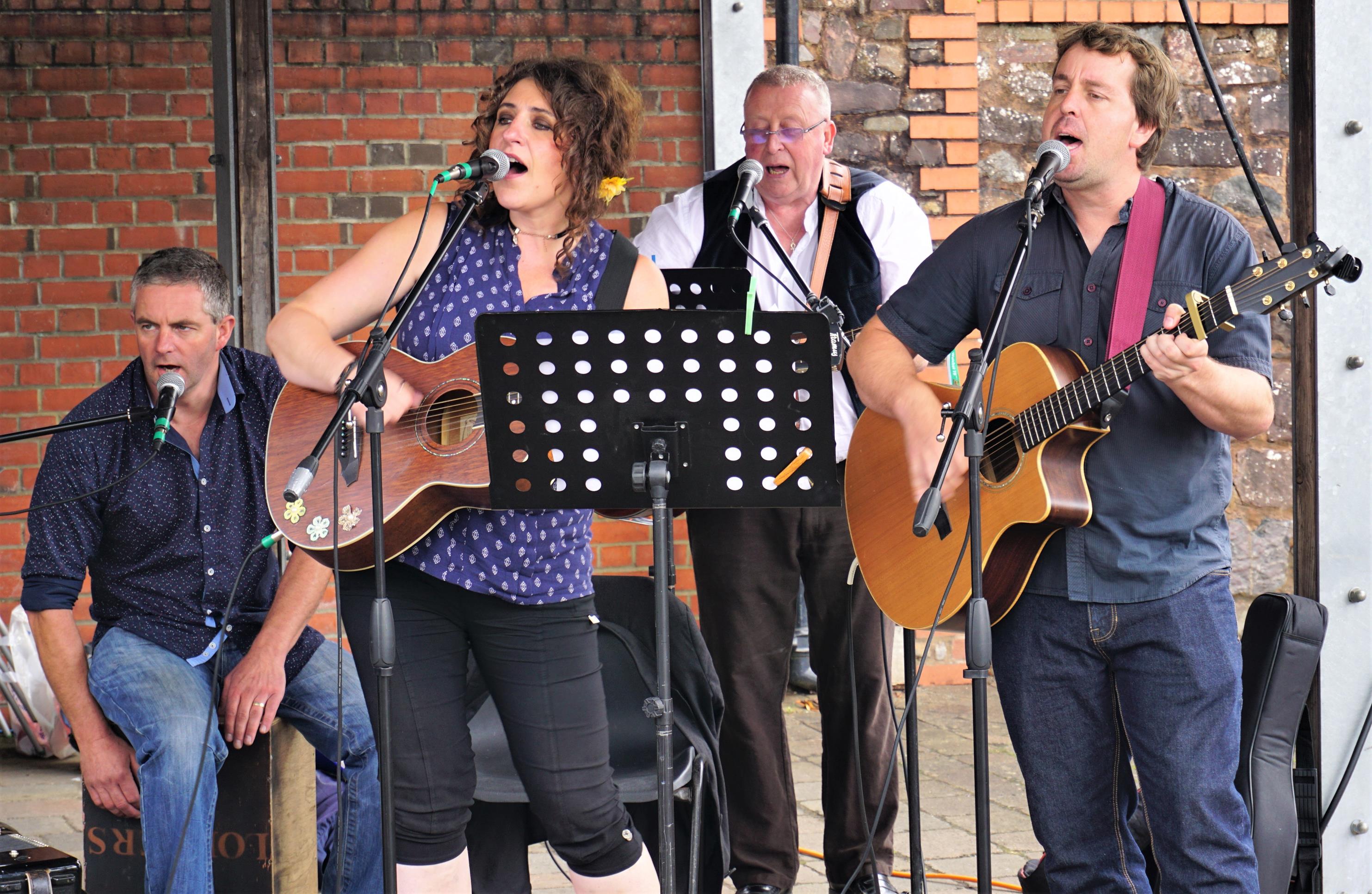 Live music and entertainment returns to Tiverton market
