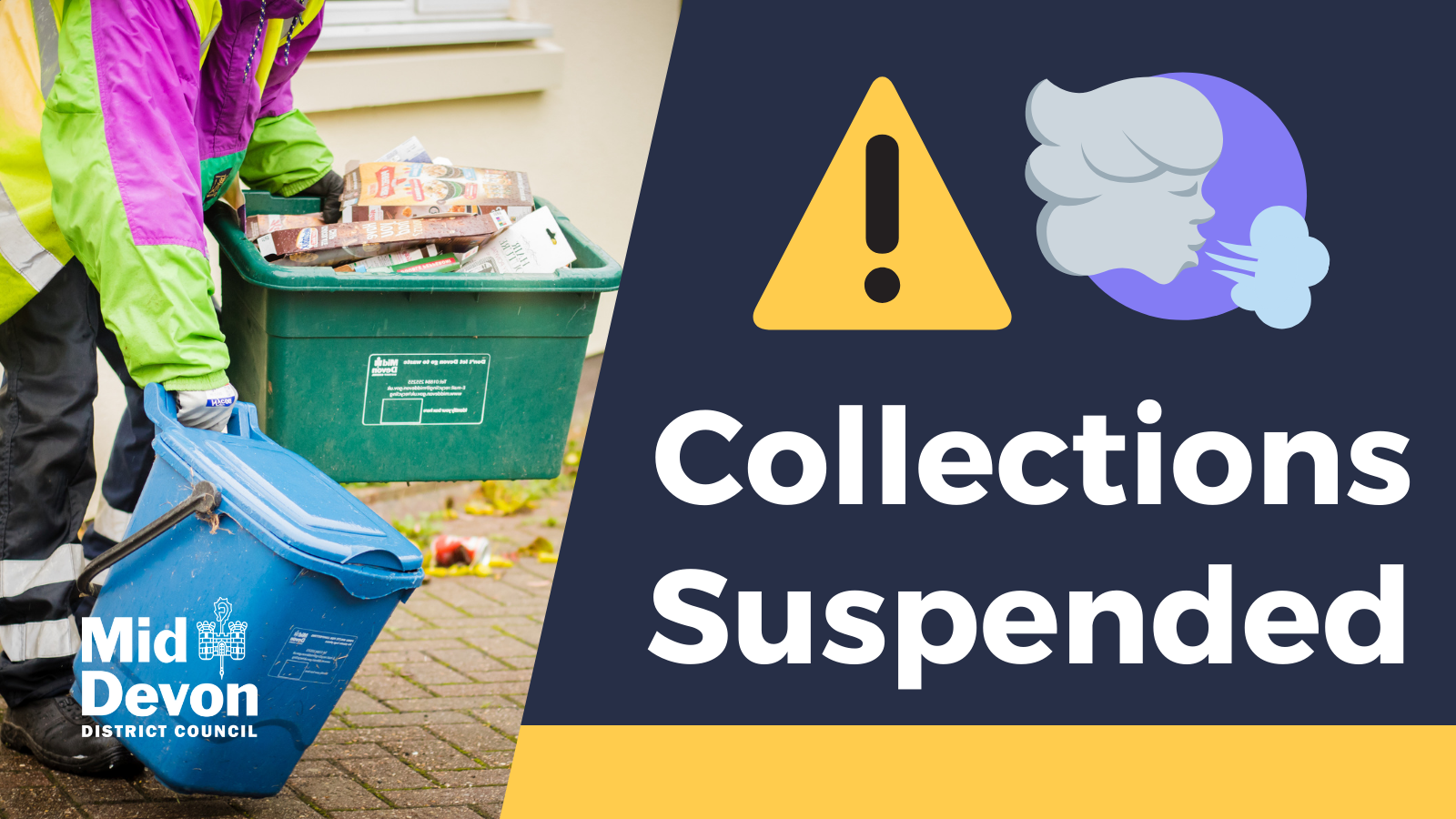 Waste and Recycling Collections Suspended Due to Extreme Weather