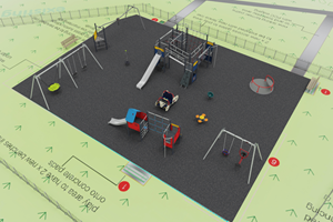 New Play Area in Amory Park for the Summer