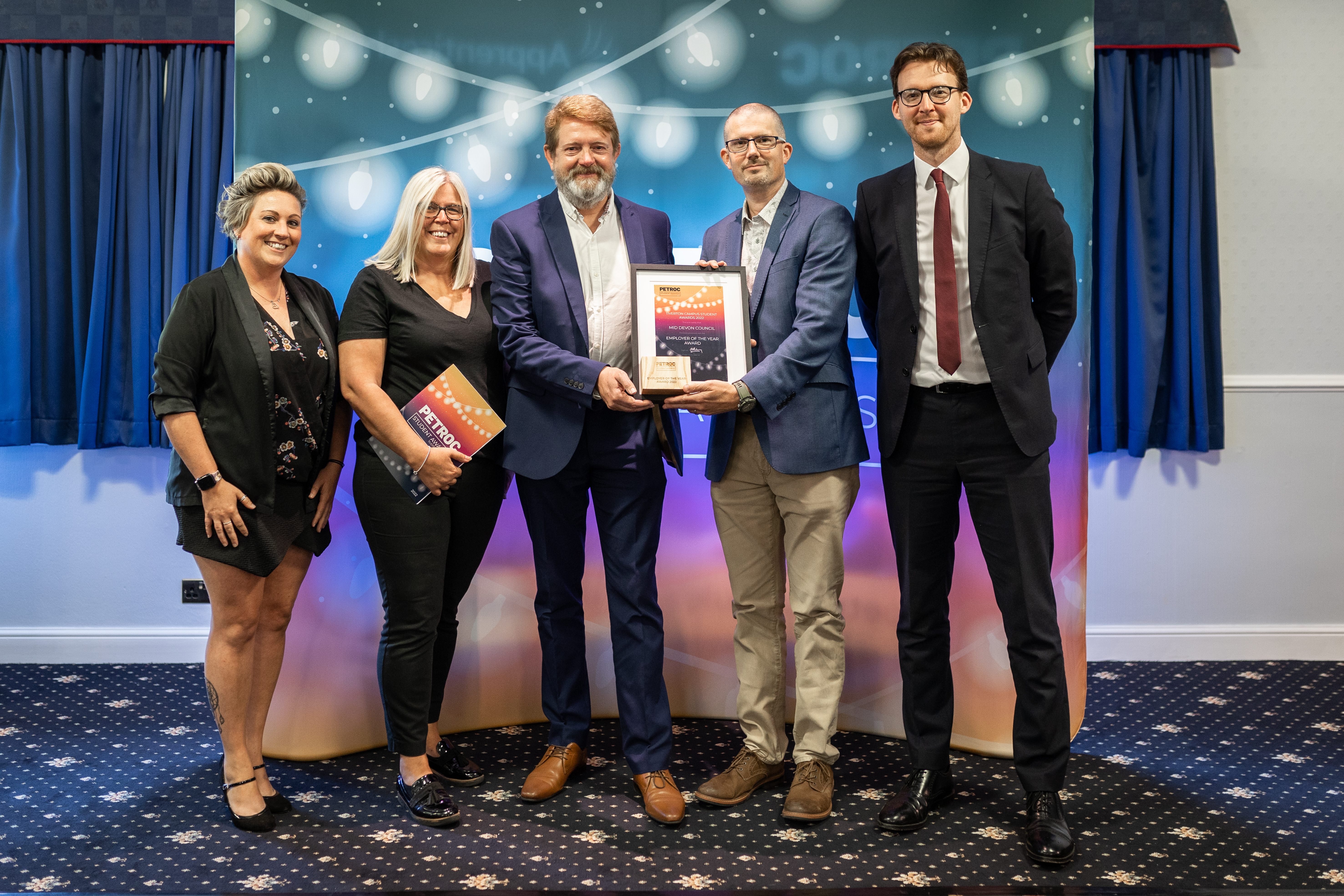 Council Scoops Petroc’s Employer of the Year Award