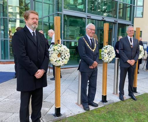 Wreath laying at Mid Devon's Proclamation 