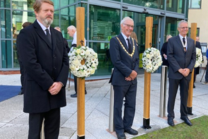 Wreath laying at Mid Devon's Proclamation 