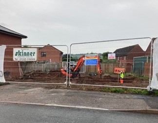 Groundworks at Beech Road, Tiverton 