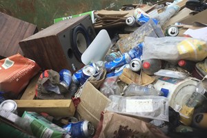 Fly tipped material
