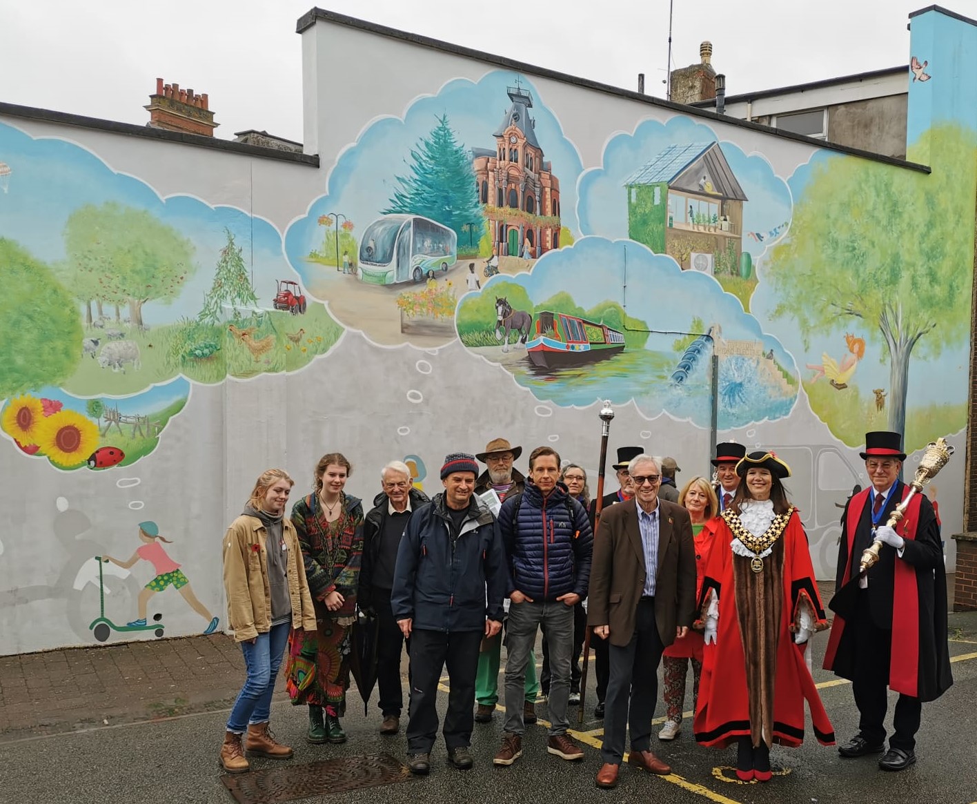 New Mural in Tiverton Shows What Devon Might Look Like in 2050