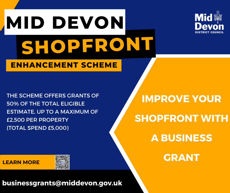 Businesses can apply for up to £2,500 to improve their shopfront