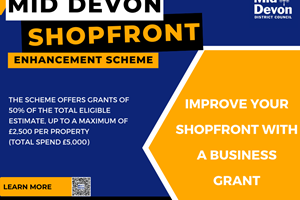Businesses can apply for up to £2,500 to improve their shopfront