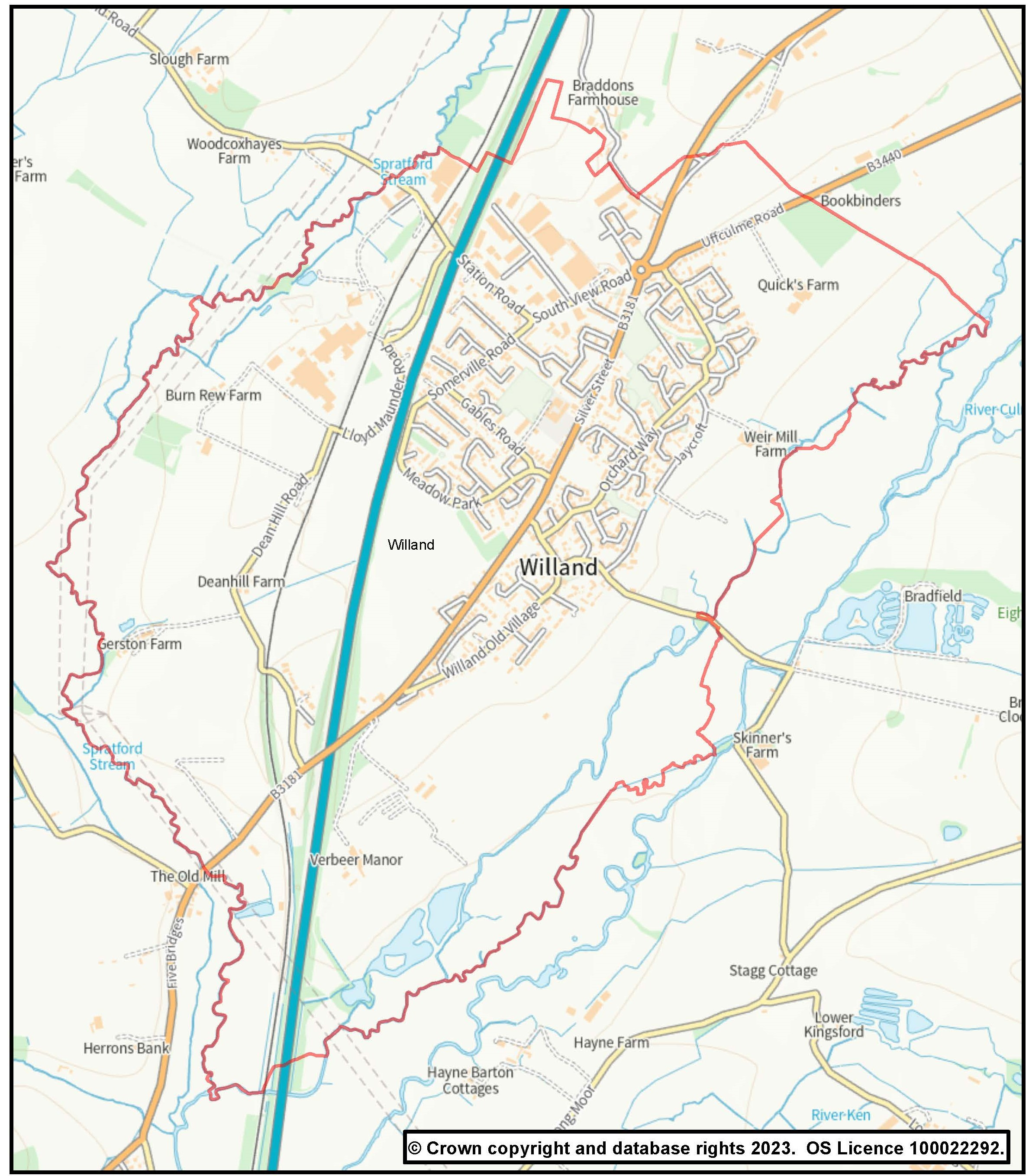 Willand Neighbourhood Plan Area (Revised)