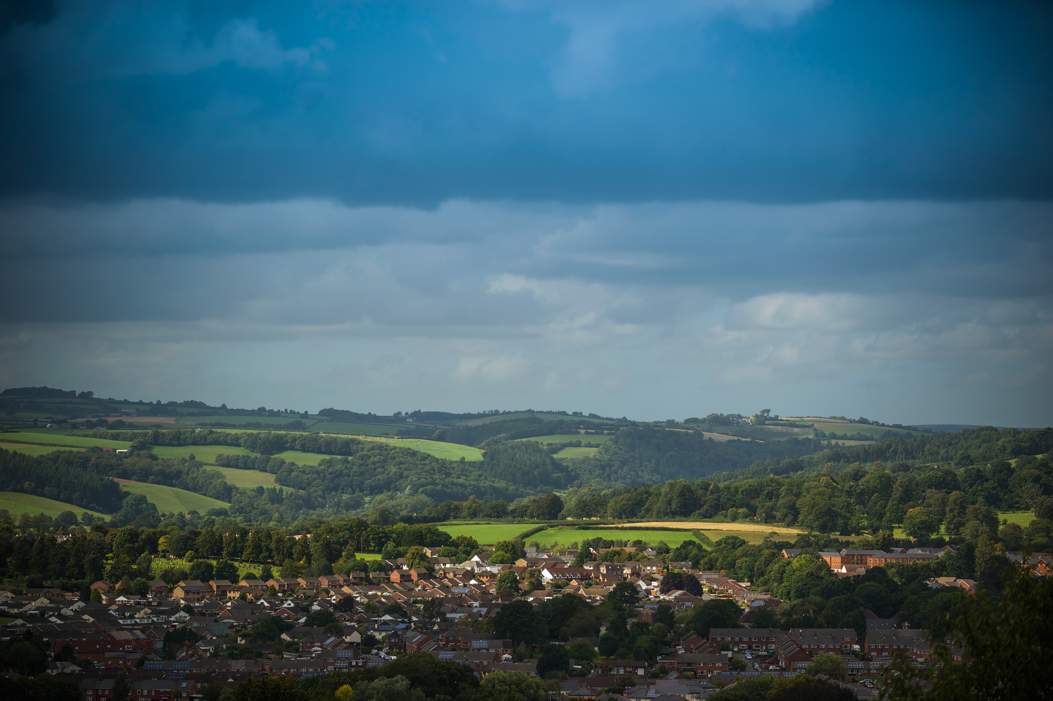 Mid Devon Landscape - Rooftops View
