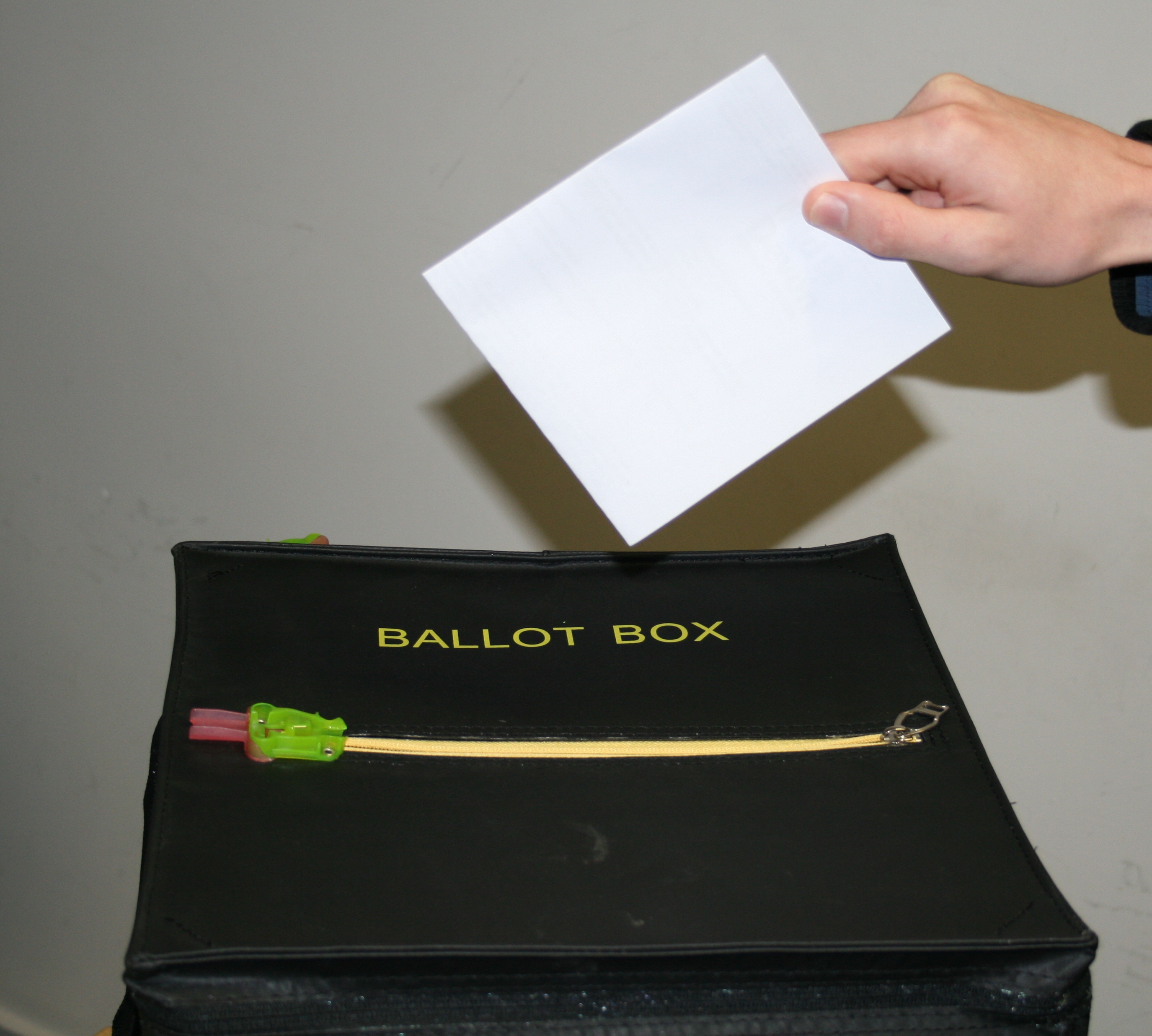 black ballot box