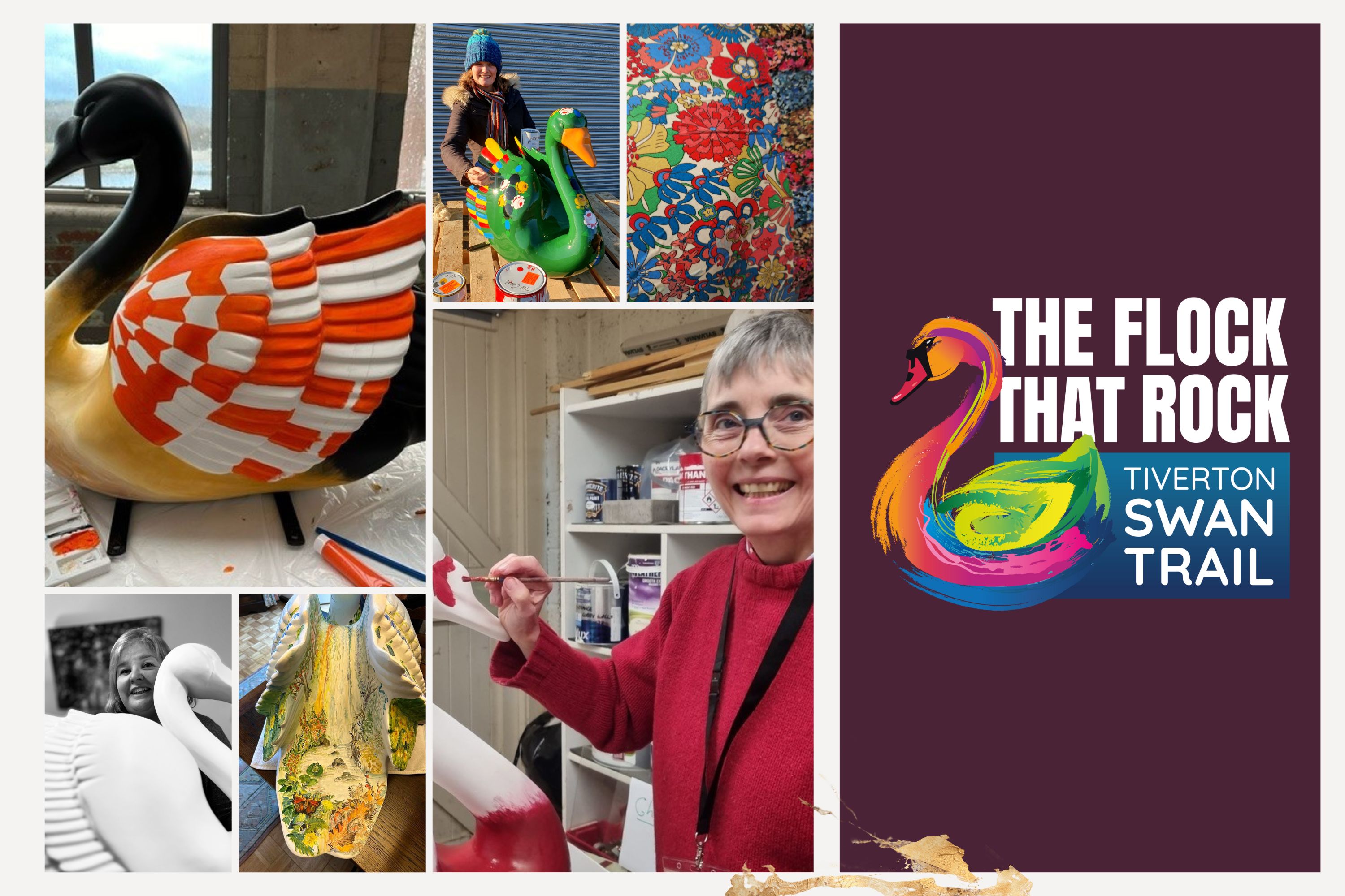 Nesting in Tiverton, The Flock That Rock - Tiverton Swan Trail