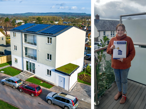 Residents move into Council's new social housing in Cullompton.