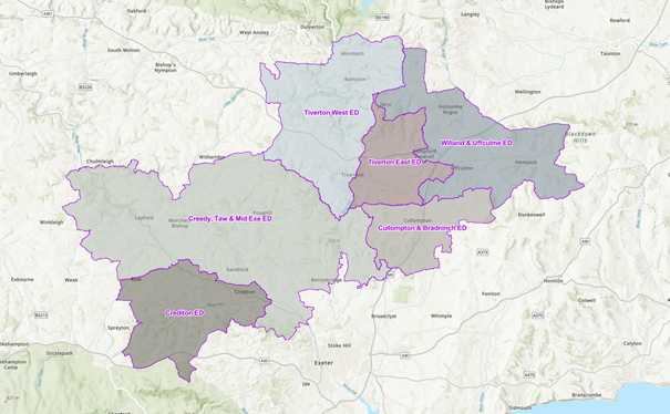Mid Devon County Electoral Divisions