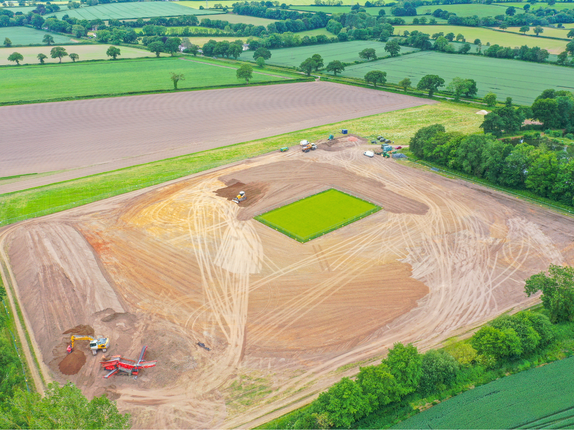 New cricket ground takes shape in Cullompton