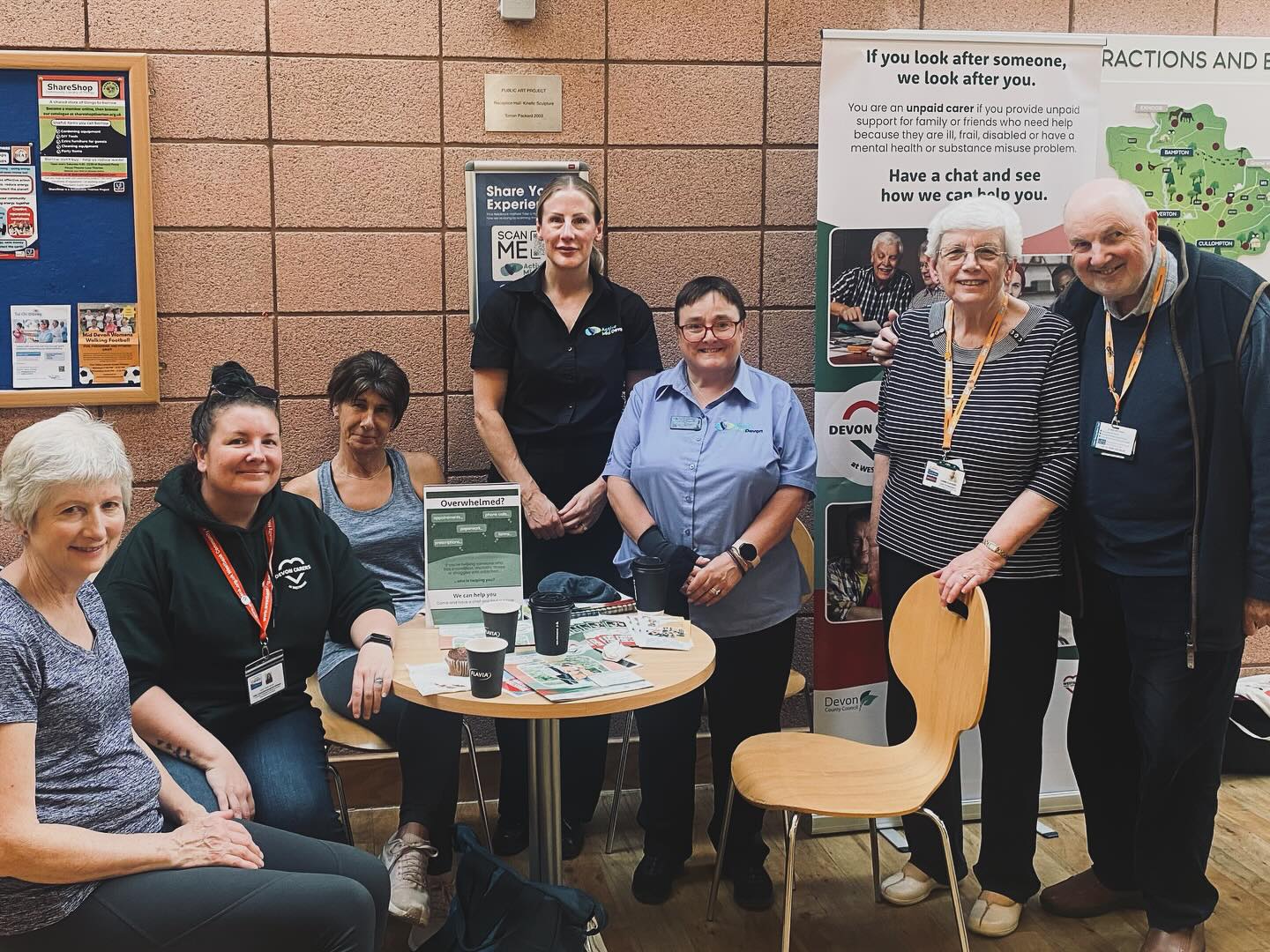 Active Mid Devon hosts wellbeing drop-in for unpaid carers