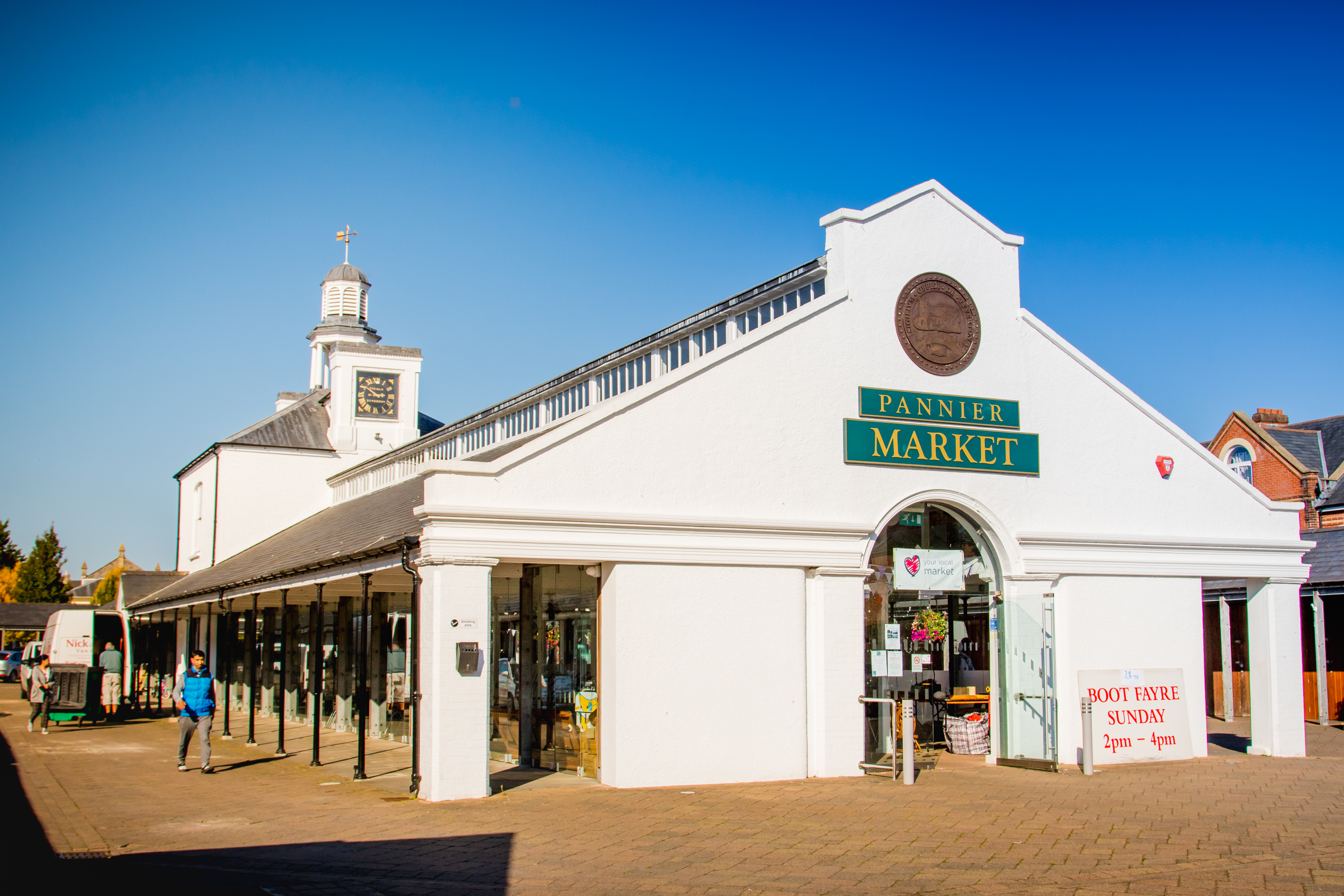 External view of Tiverton's Pannier Market 