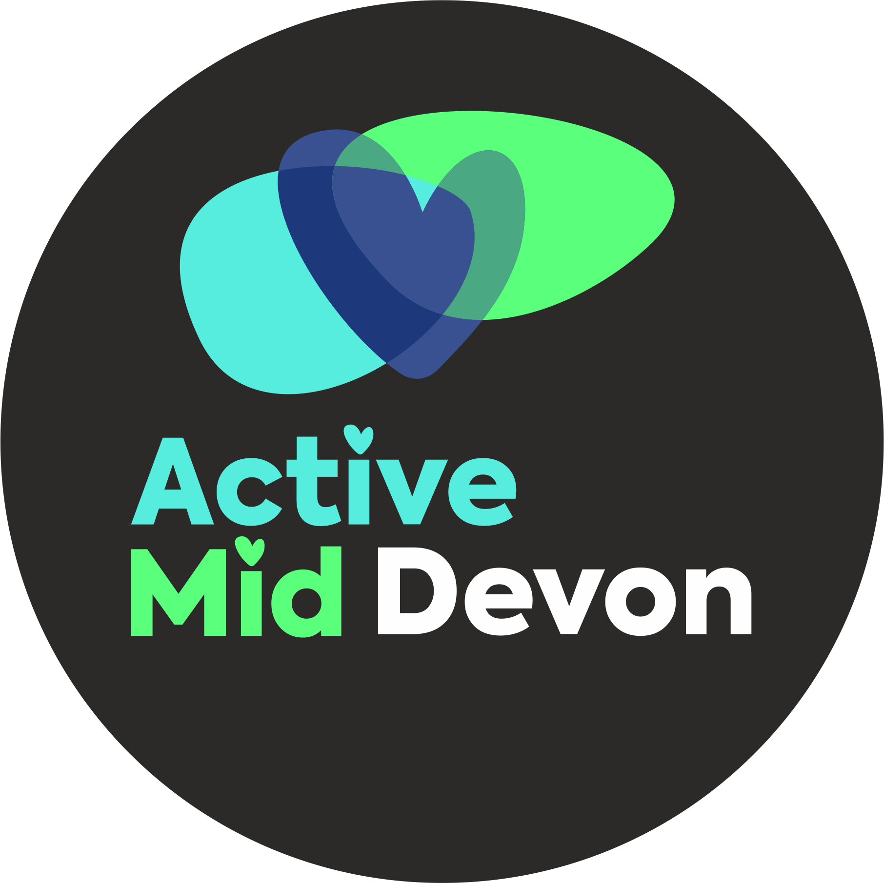 Active Mid Devon logo on black 