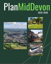 aerial view on Mid Devon on green background