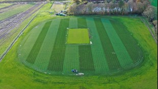 aerial view of Cullompton's new cricket field
